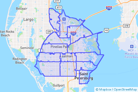 Service Area Map