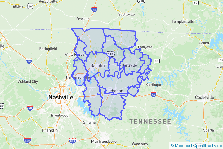 Service Area Map