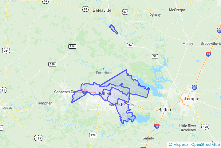 Service Area Map