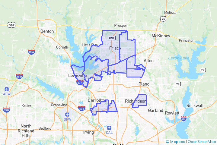 Service Area Map
