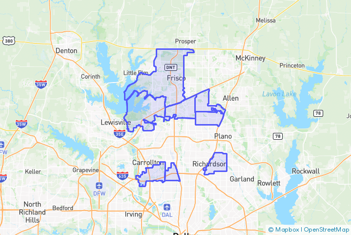 Service Area Map
