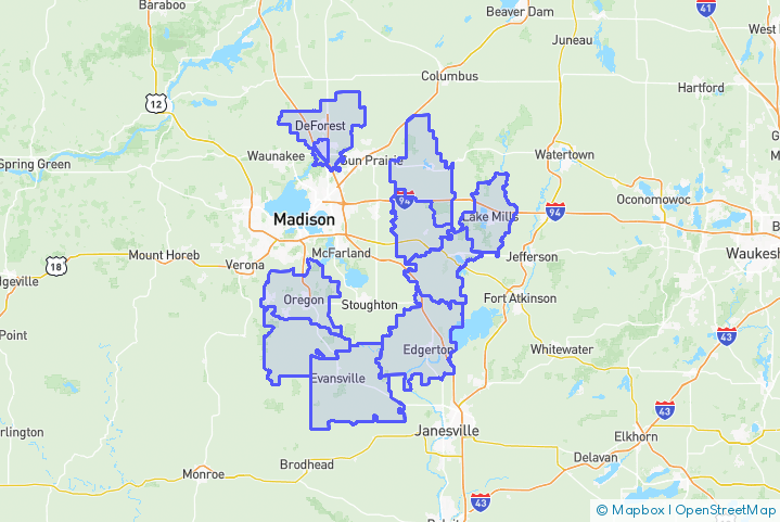 Service Area Map