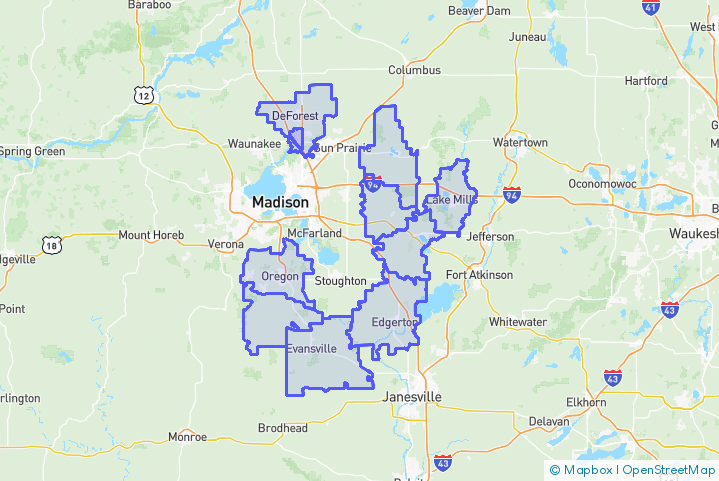Service Area Map
