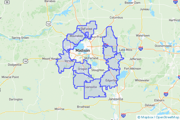 Service Area Map