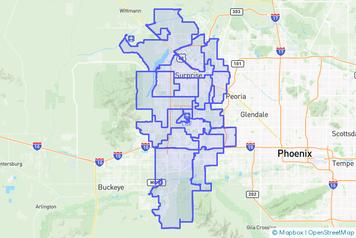 Service Area Map