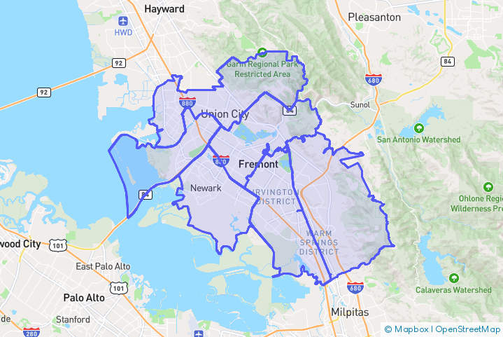 Service Area Map