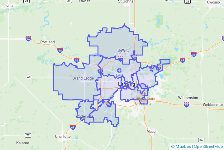 Service Area Map