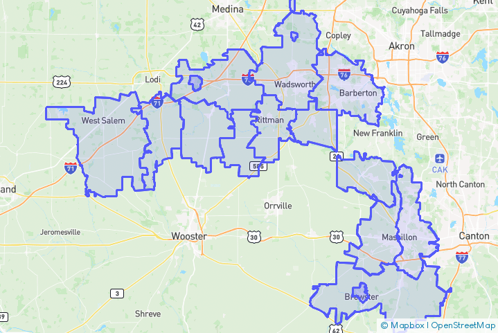 Service Area Map