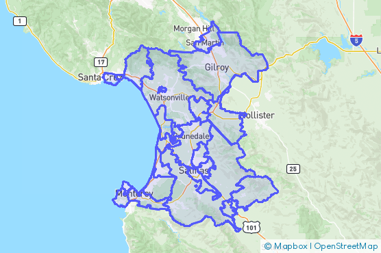 Service Area Map