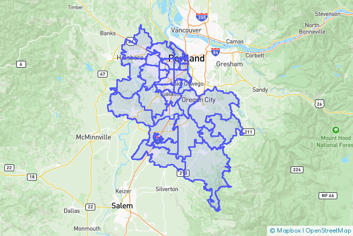 Service Area Map