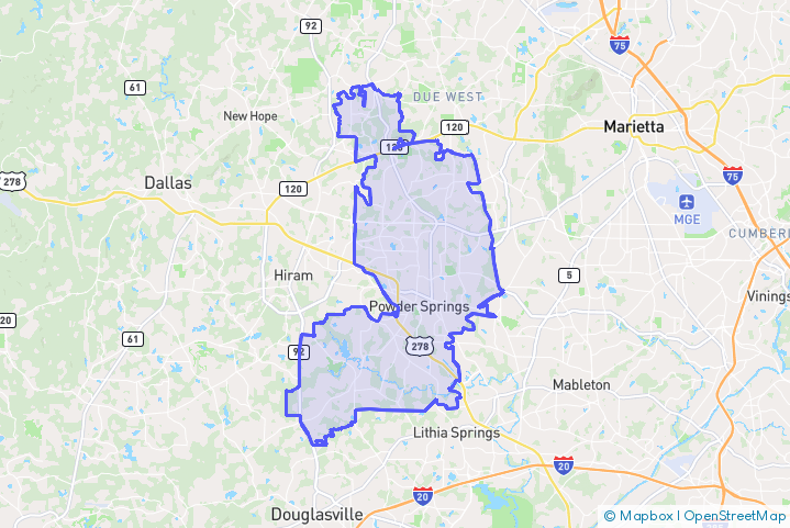 Service Area Map
