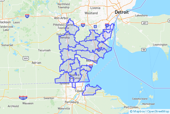 Service Area Map