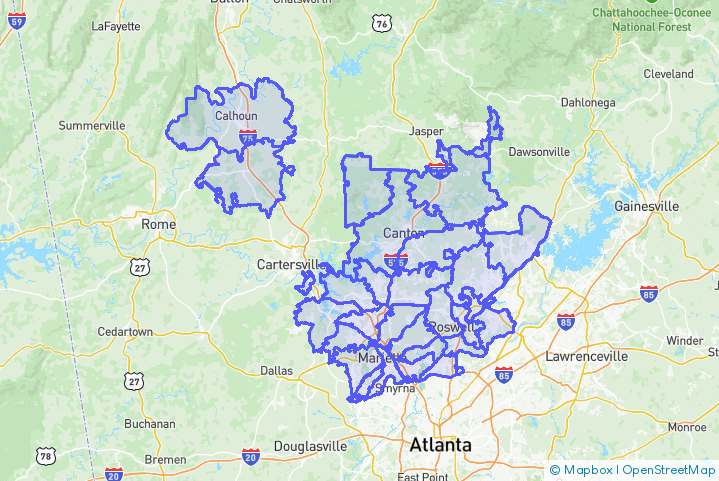 Service Area Map