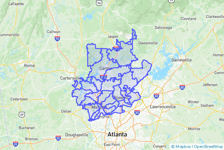 Service Area Map
