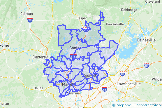 Service Area Map