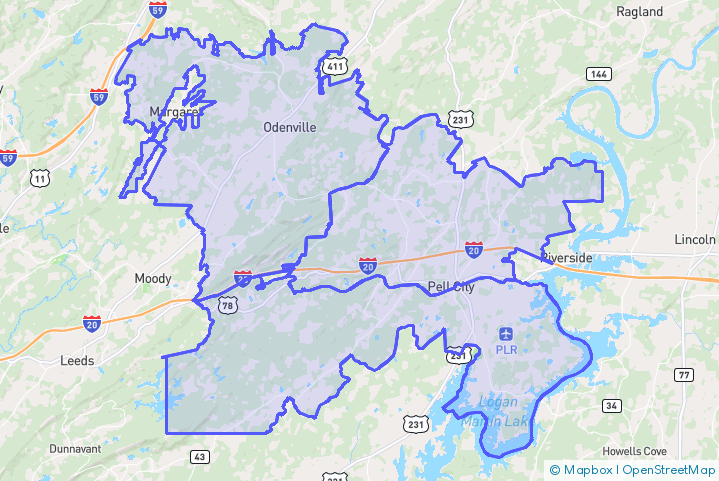Service Area Map