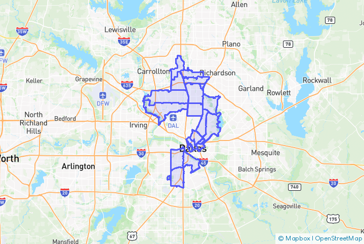 Service Area Map