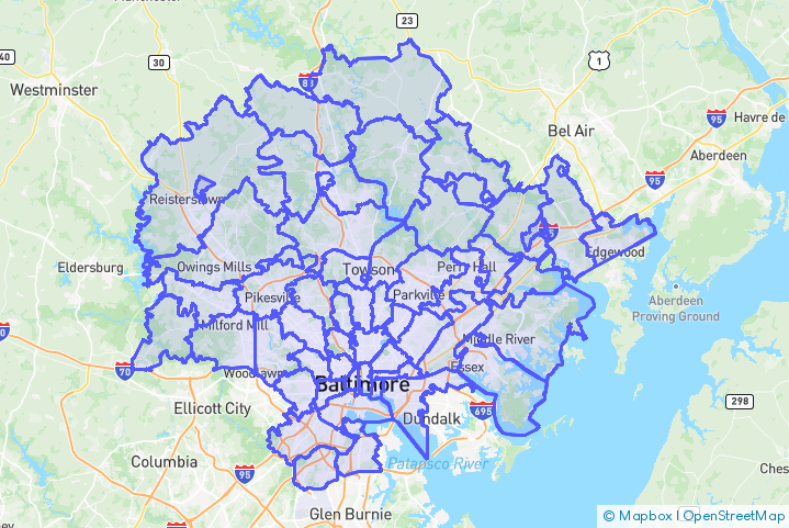 Service Area Map