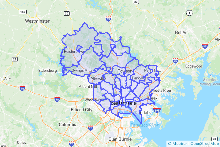 Service Area Map