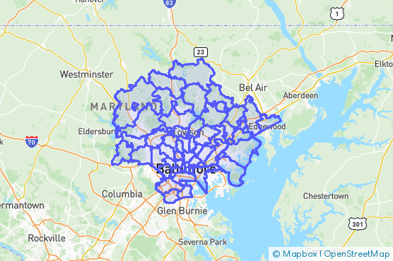 Service Area Map