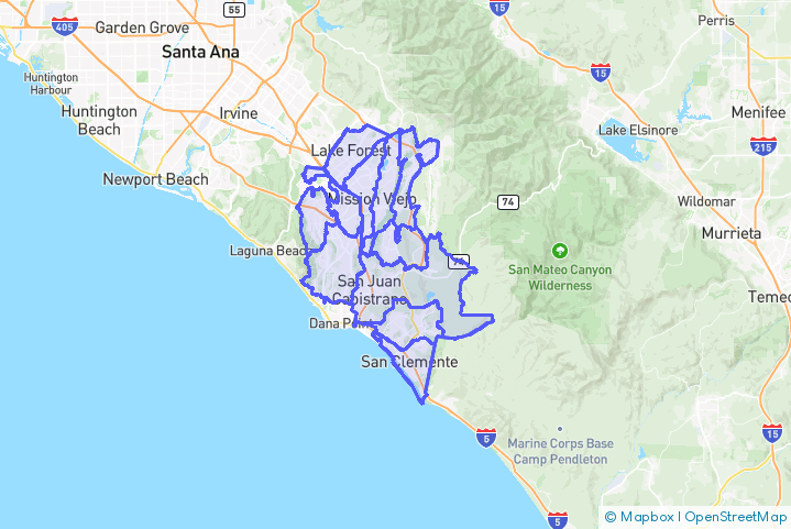 Service Area Map