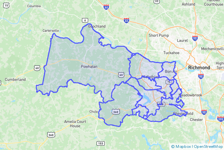 Service Area Map