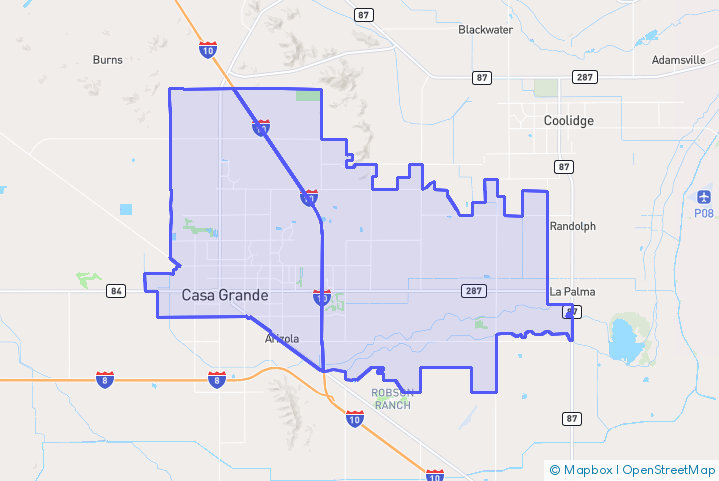 Service Area Map