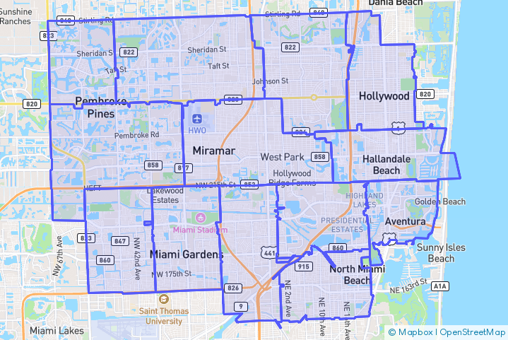 Service Area Map