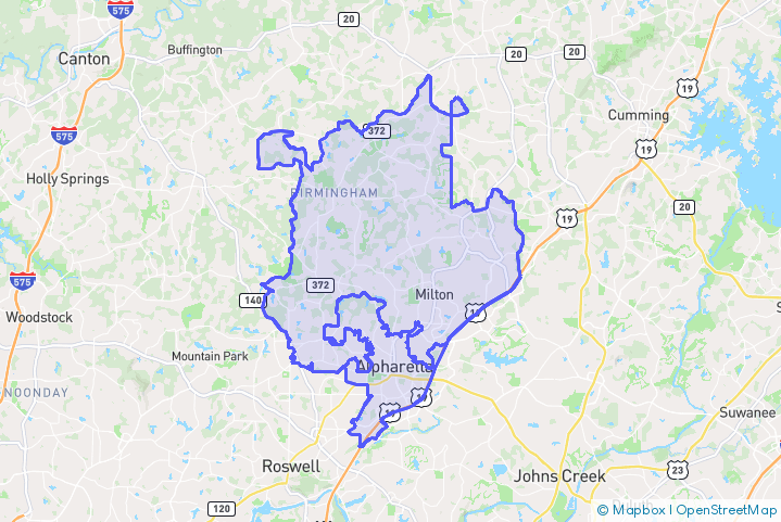 Service Area Map