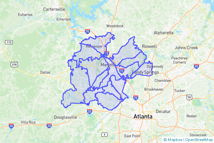 Service Area Map