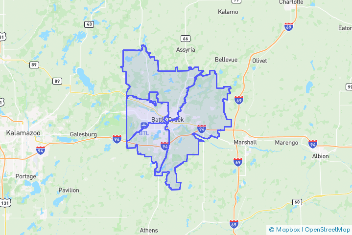 Service Area Map