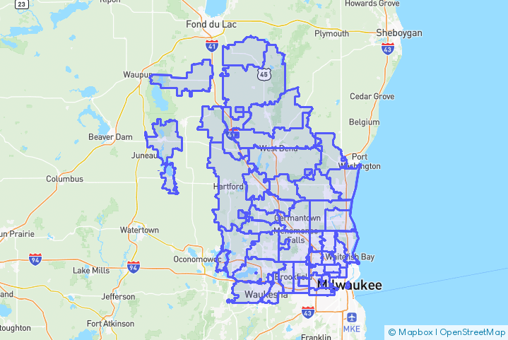 Service Area Map
