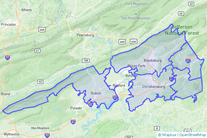 Service Area Map
