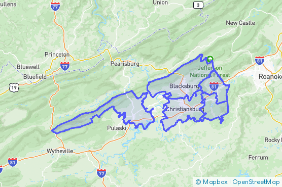 Service Area Map