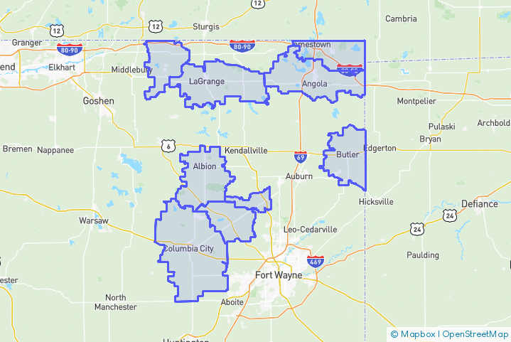 Service Area Map
