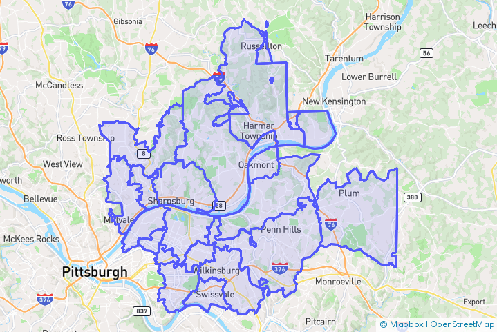 Service Area Map