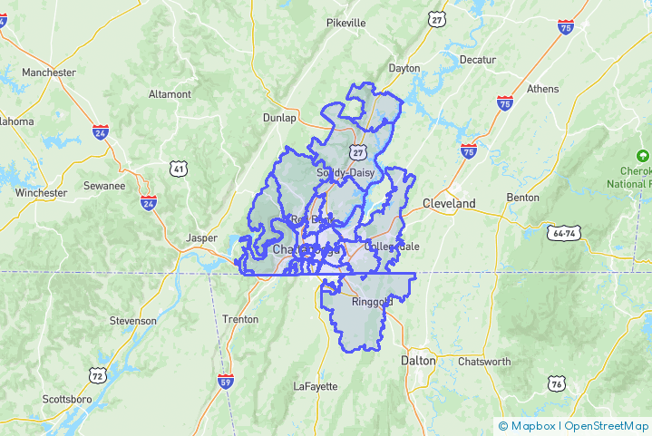 Service Area Map