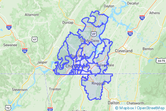 Service Area Map