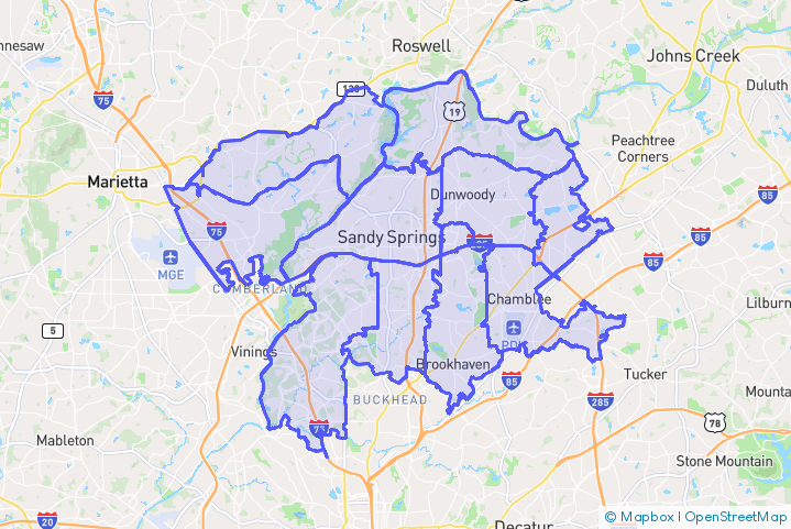 Service Area Map