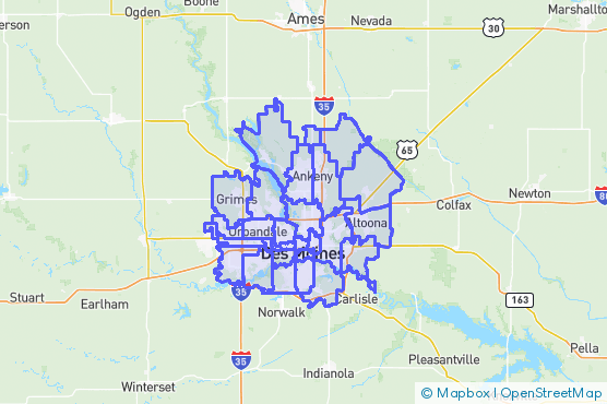 Service Area Map
