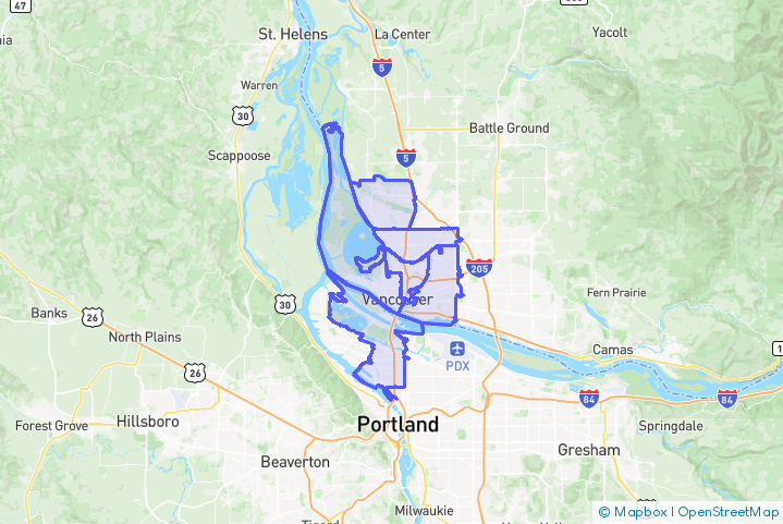 Service Area Map