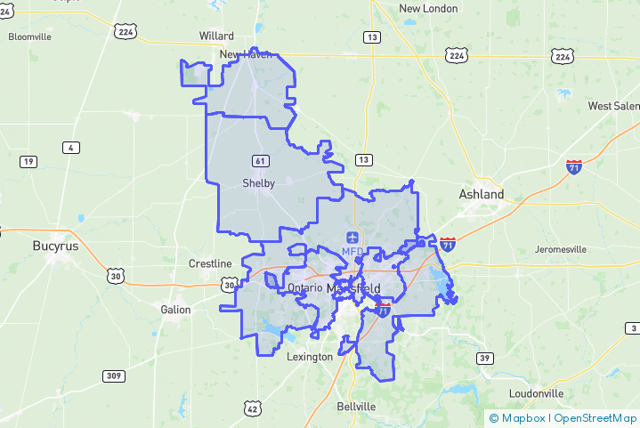 Service Area Map