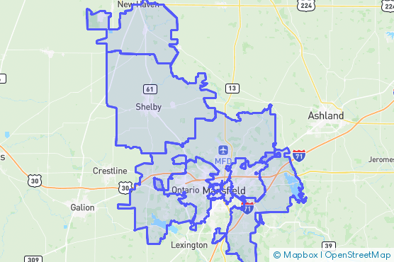 Service Area Map