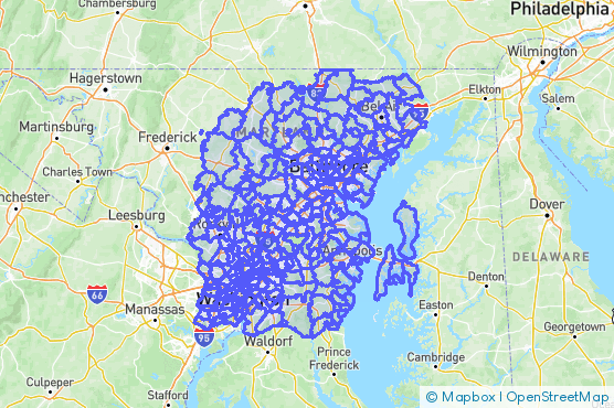 Service Area Map