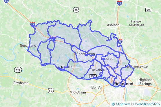 Service Area Map