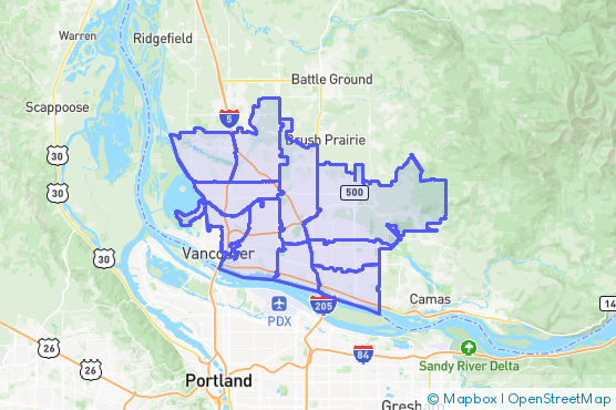Service Area Map