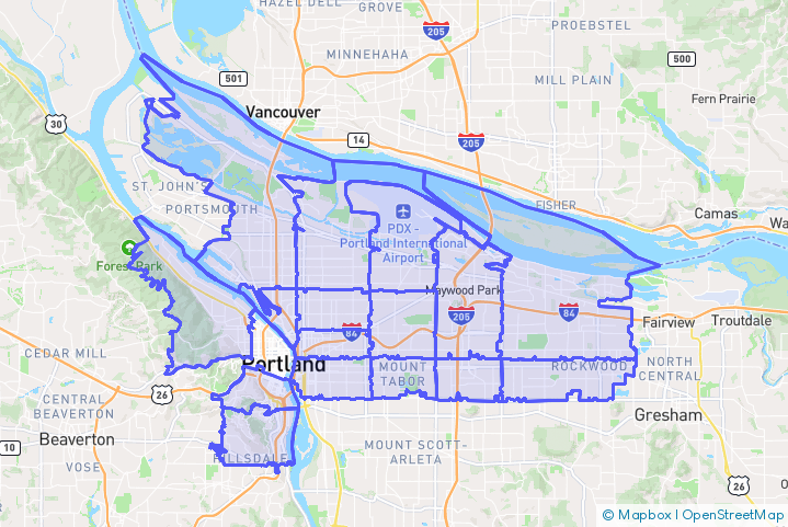 Service Area Map