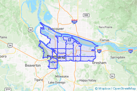 Service Area Map