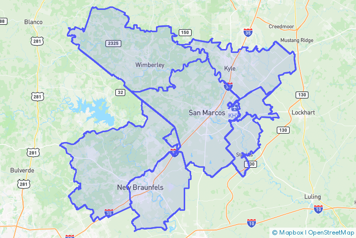 Service Area Map