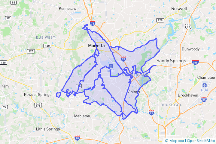 Service Area Map